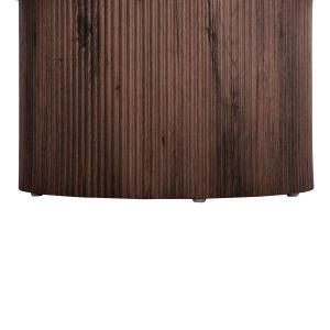 Холни маси 2бр. комплект Margon Hm21084 Mdf в тъмно кафяв цвят Φ80cm Φ45cm