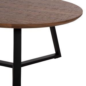 Холни маси 2бр. комплект Rocket Hm21090.02 Mdf в цвят орех Φ80cm &amp; Φ45cm