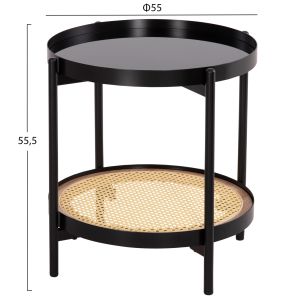 Холни маси 2бр. комплект Seitz Hm21086 метал-синтетичен ратан Φ80cm &amp; Φ50cm
