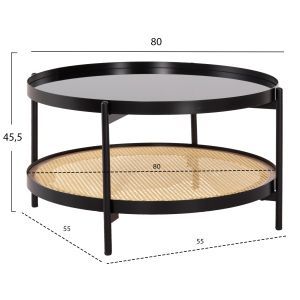 Холни маси 2бр. комплект Seitz Hm21086 метал-синтетичен ратан Φ80cm &amp; Φ50cm
