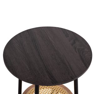 Холни маси 2бр. комплект Sewell Hm21087 мдф-метал-синтетичен ратан Φ80cm Φ45cm