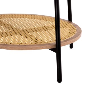 Холни маси 2бр. комплект Sewell Hm21087 мдф-метал-синтетичен ратан Φ80cm Φ45cm