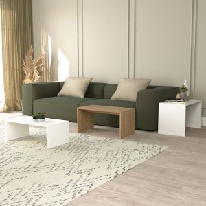 Холни маси 3бр. комплект Bentil Hm9444.11 меламин в сонама-бяло 65x35x45hcm.
