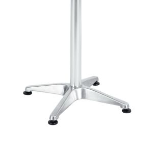 Chromed aluminum table Lazo D60x70cm