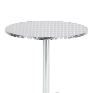 Chromed aluminum table Lazo D70x70cm