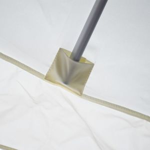 Umbrella 3x3x2.65 m, aluminum cream with crank Hm6004