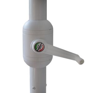 Umbrella 3x3x2.65 m, aluminum cream with crank Hm6004