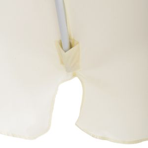 Umbrella D3.00x2.50 m, aluminum beige with side panel Hm6003