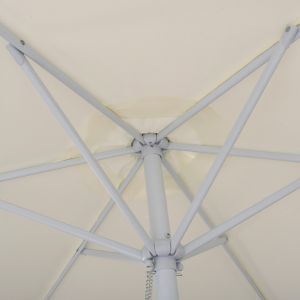 Umbrella D3.00x2.50 m, aluminum beige with side panel Hm6003
