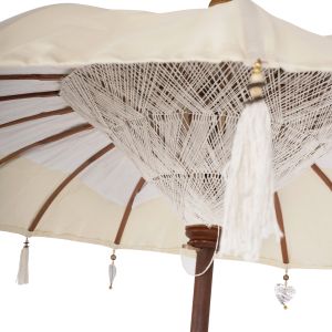 Umbrella without base in ivory color D200cm Hm6034