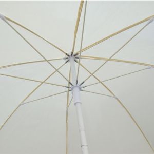 Fiberglass beach umbrella Rays 2 m Hm6015,01 white