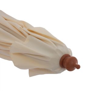 Umbrella professional Wagner macrame cross beige with wooden structure 3x3x2.50хm Hm5778.01