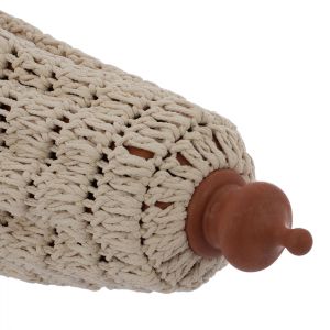 Umbrella professional Xena macrame handmade beige wooden frame D2.3x2.50μm Hm5779.01