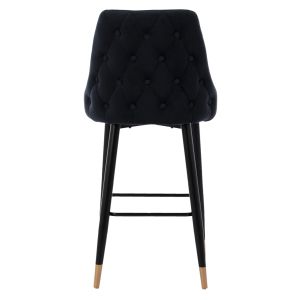 Black bar stool Serenity Hm8519,04