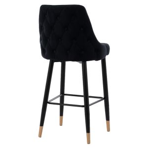 Black bar stool Serenity Hm8519,04