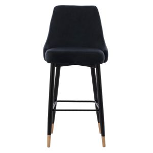 Black bar stool Serenity Hm8519,04