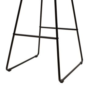 Black Seth bar stool with black seat