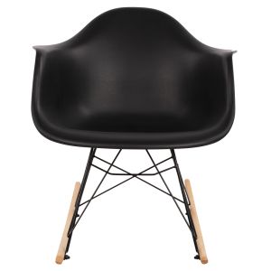 Black rocking chair Mirto Art 61x71x64cm Hm0035,12