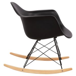 Black rocking chair Mirto Art 61x71x64cm Hm0035,12