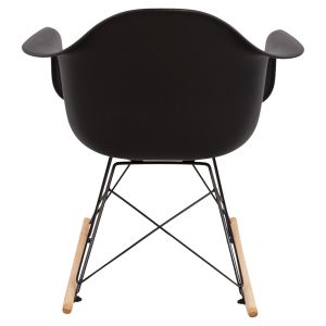 Black rocking chair Mirto Art 61x71x64cm Hm0035,12