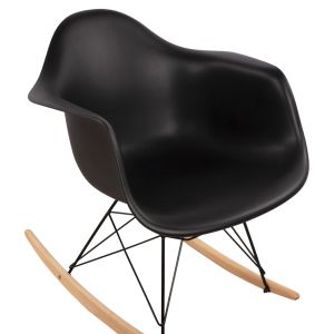 Black rocking chair Mirto Art 61x71x64cm Hm0035,12
