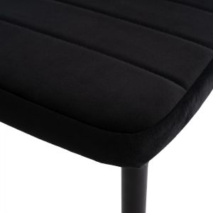 Black plush chair Hm0037,34
