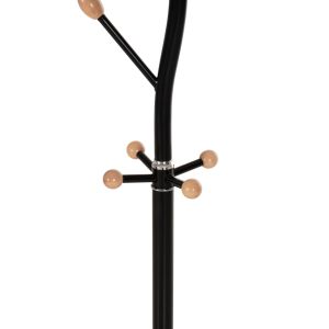 Черна метална закачалка Fb99572,01 8 позиции D36x172hcm