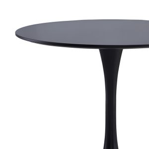 Black dining table Elijah Mdf D60x74cm