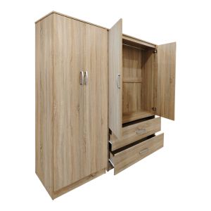 Four-wing wardrobe Athos Sonoma 160x42x180cm