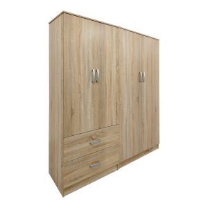 Four-wing wardrobe Athos Sonoma 160x42x180cm