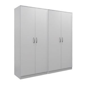 Four-door wardrobe Lego white 160x42x180cm