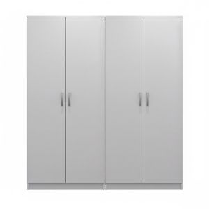 Four-door wardrobe Lego white 160x42x180cm