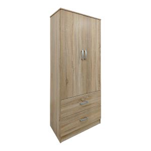 Four-door wardrobe with drawers Athos Sonoma 160x42x240cm