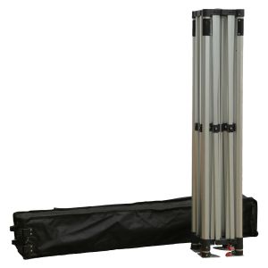 Heavy Duty Tent with Side Canopy Cressen Hm21097 Foldable-Aluminum Silver Frame-White 3x3x3.4hm