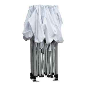 Tent with 3 side awnings Cressen Hm21098.01 foldable-aluminum silver frame-white 3x4.5x3.4hm