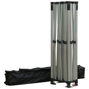 Tent with 3 side awnings Cressen Hm21098.01 foldable-aluminum silver frame-white 3x4.5x3.4hm