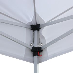 Tent with 4 side awnings Cressen Hm21099.01 foldable-aluminum silver frame-white 3x6x3.4hm