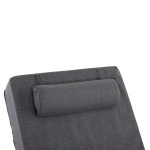 Jessie chaise longue Hm10714.03 dark gray aluminum and cushion 200x71x35.5-95hcm.