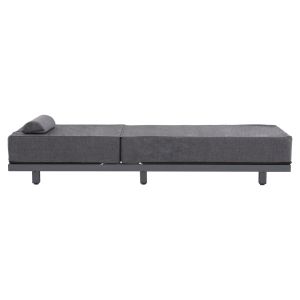 Jessie chaise longue Hm10714.03 dark gray aluminum and cushion 200x71x35.5-95hcm.
