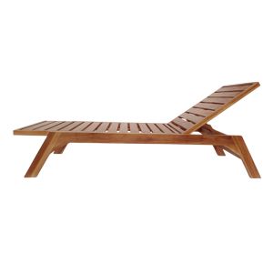 Chaise longue Melop teak in natural shade 200x70x35cm