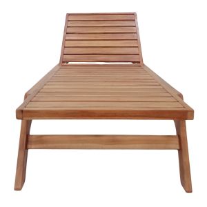 Chaise longue Melop teak in natural shade 200x70x35cm