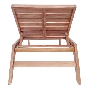 Chaise longue Melop teak in natural shade 200x70x35cm