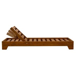 Sadie solid fir beach/garden chaise longue