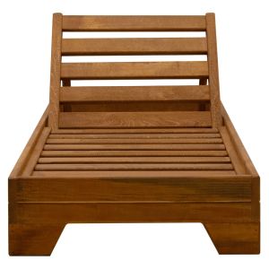 Sadie solid fir beach/garden chaise longue