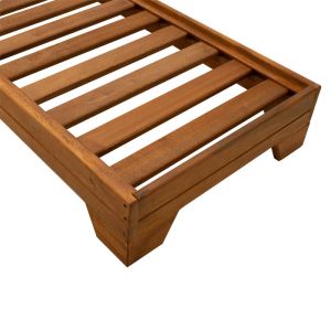 Sadie solid fir beach/garden chaise longue