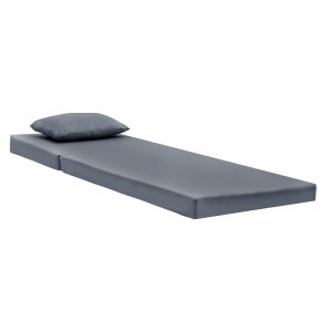 Chaise longue Sadie, fabric, grey 65x185x15cm