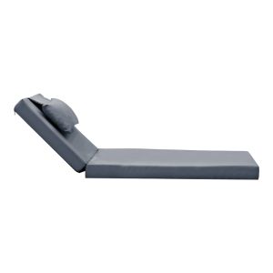 Chaise longue Sadie, fabric, grey 65x185x15cm