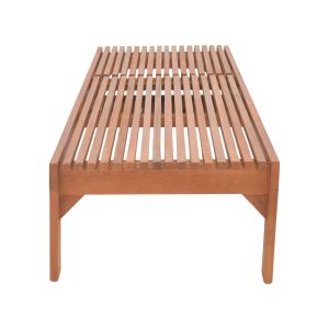 Sun lounger Sunnie meranti wood in natural shade 200x65x35cm