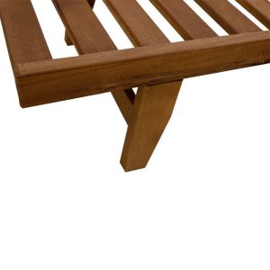 Sunset solid beech beach/garden chaise lounge