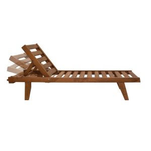 Sunset solid beech beach/garden chaise lounge